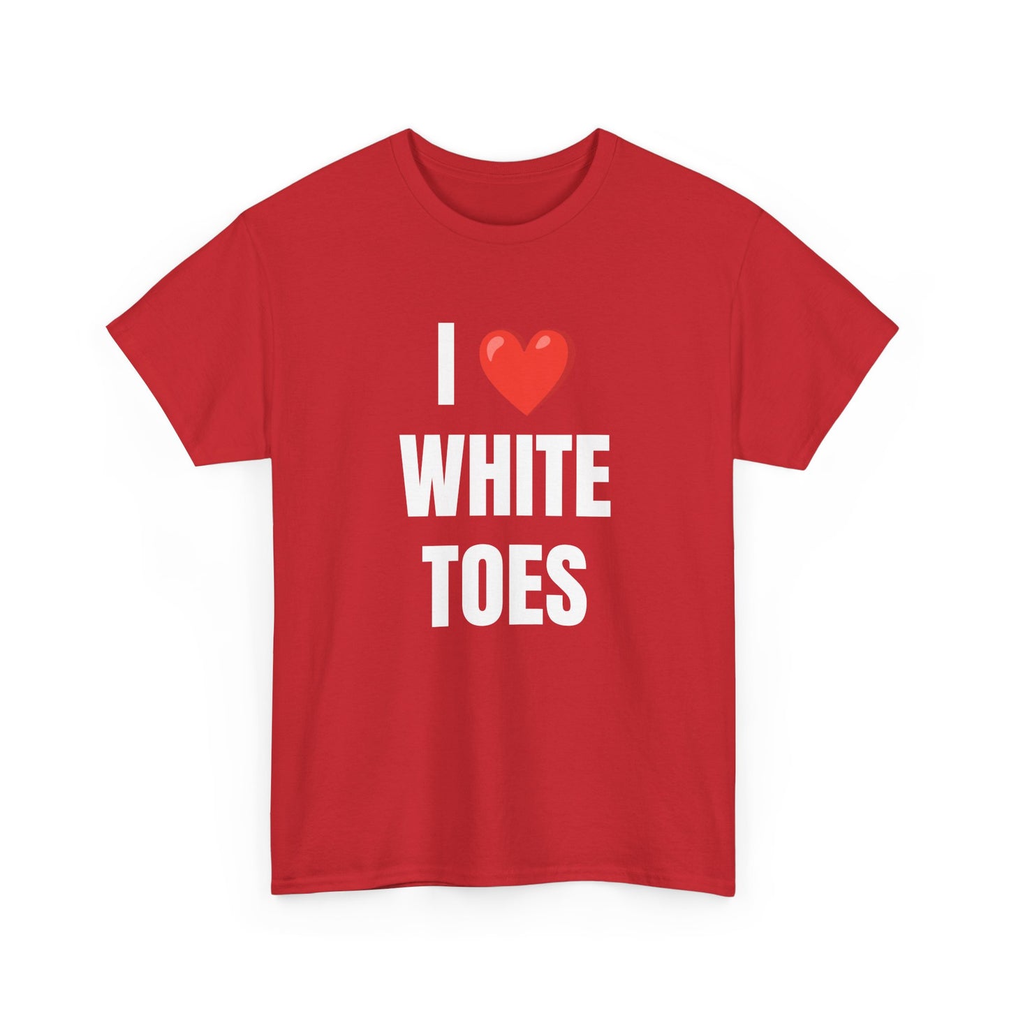 I White Toes Unisex Heavy Cotton Tee