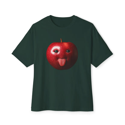 Apple Graphic Tee, Oversized Boxy T-Shirt,
