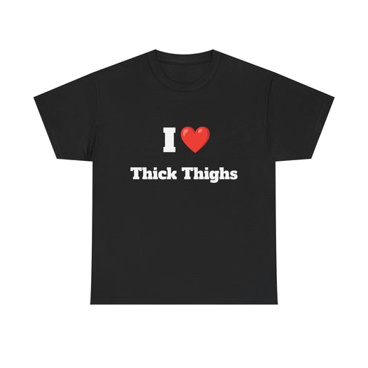 I heart Thick Thighs Unisex Heavy Cotton Tee