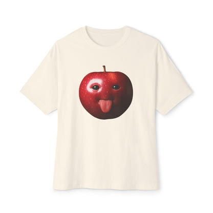 Apple Graphic Tee, Oversized Boxy T-Shirt,