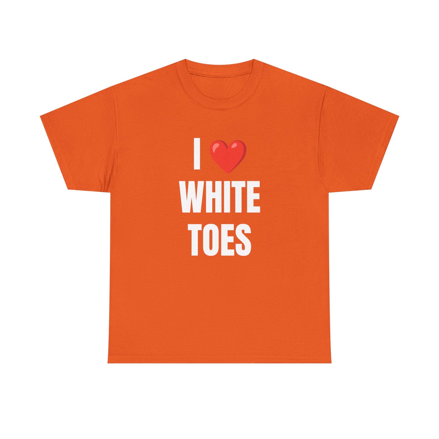 I  White Toes Unisex Heavy Cotton Tee