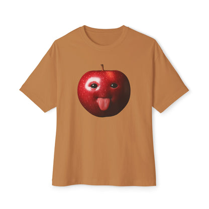 Apple Graphic Tee, Oversized Boxy T-Shirt,