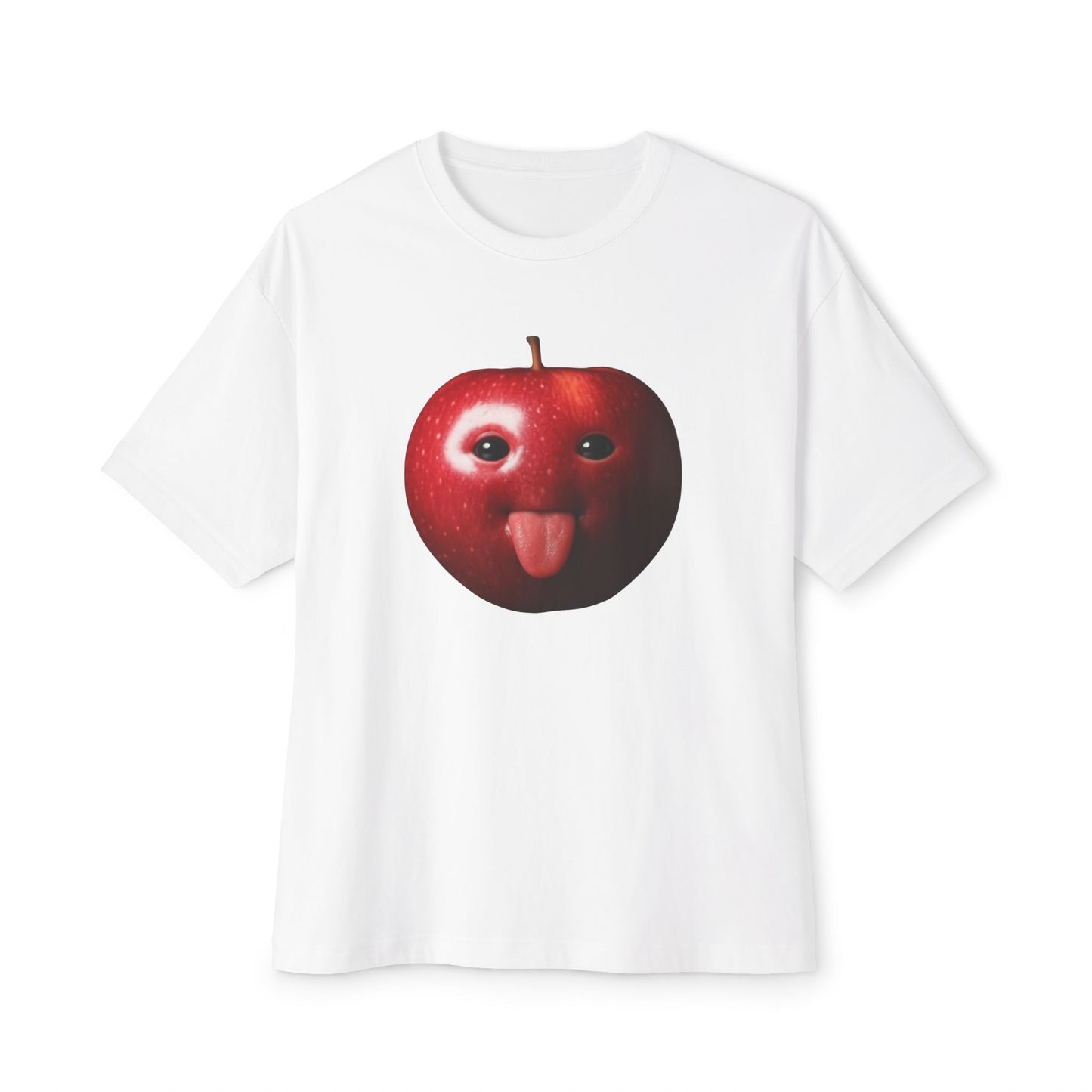 Apple Graphic Tee, Oversized Boxy T-Shirt,