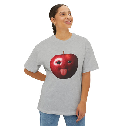 Apple Graphic Tee, Oversized Boxy T-Shirt,